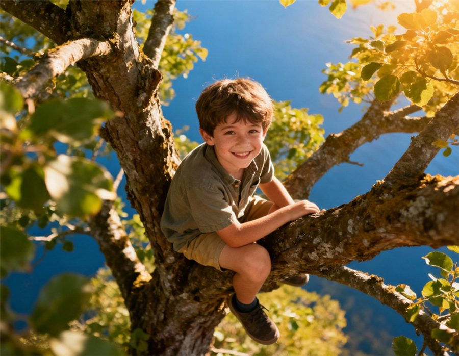 Boy in Tree
