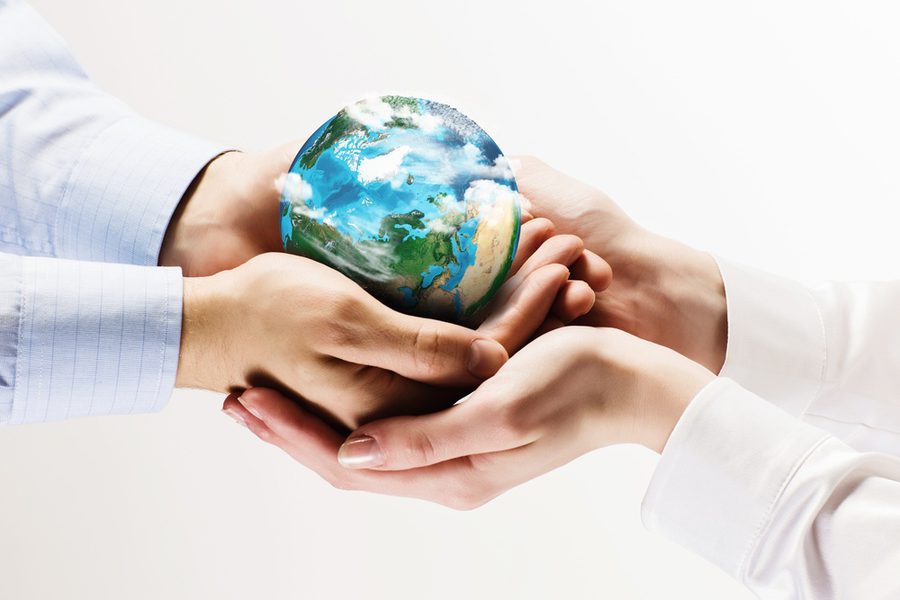 Let27s save our planet earth Ecology concept Elements of this image are furnished by NASA