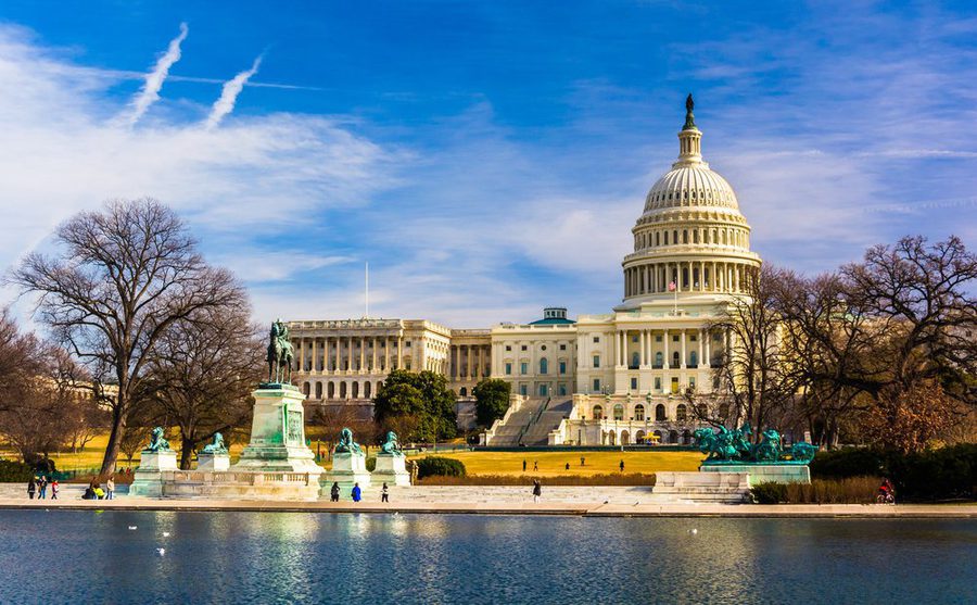 The Capitol and Reflecting Pool in Washington DC